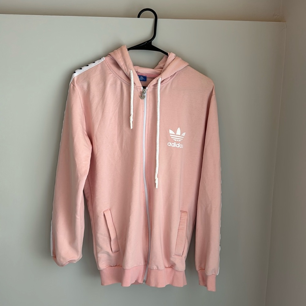 Pink adidas hoodie